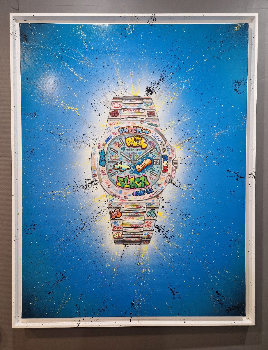 Tableau street art format xxl Patek Philippe – BLACH – 96 × 122 cm
