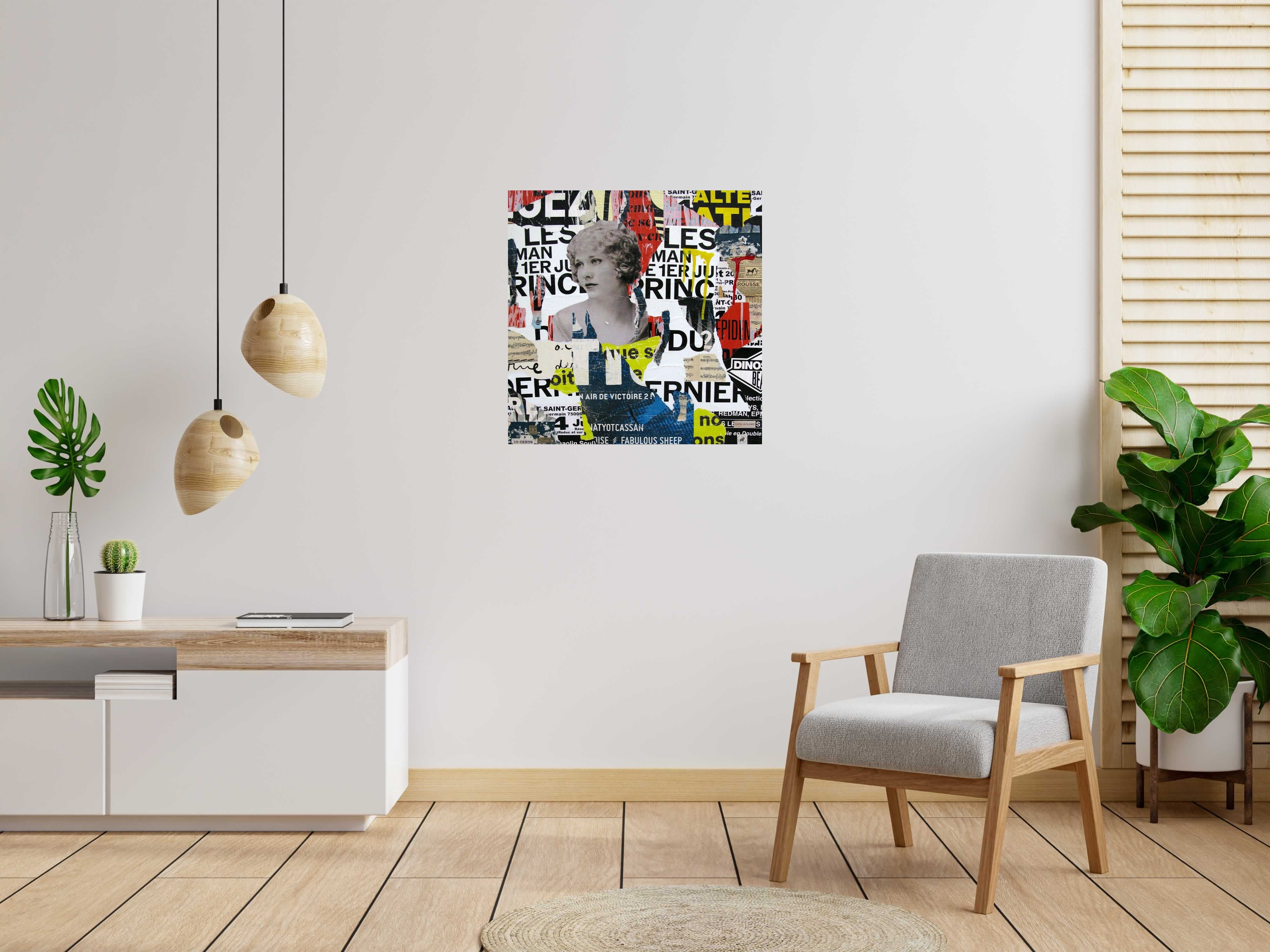 Tableau Victoire de PODKOL dans un intérieur – 80 × 80 cm