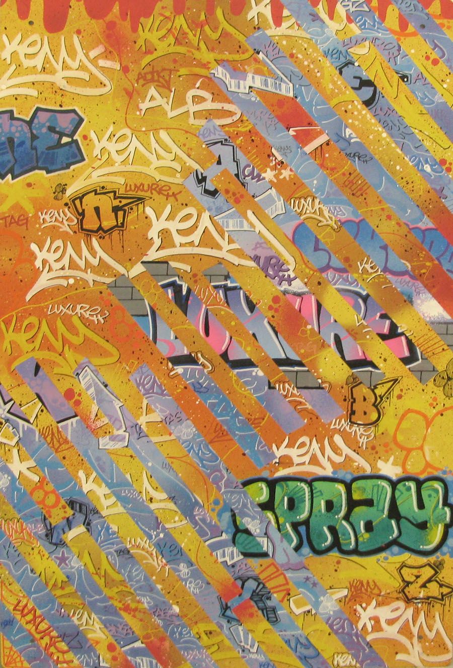 Tableau street art moyen format LUXURE – KENY – 80 × 50 cm