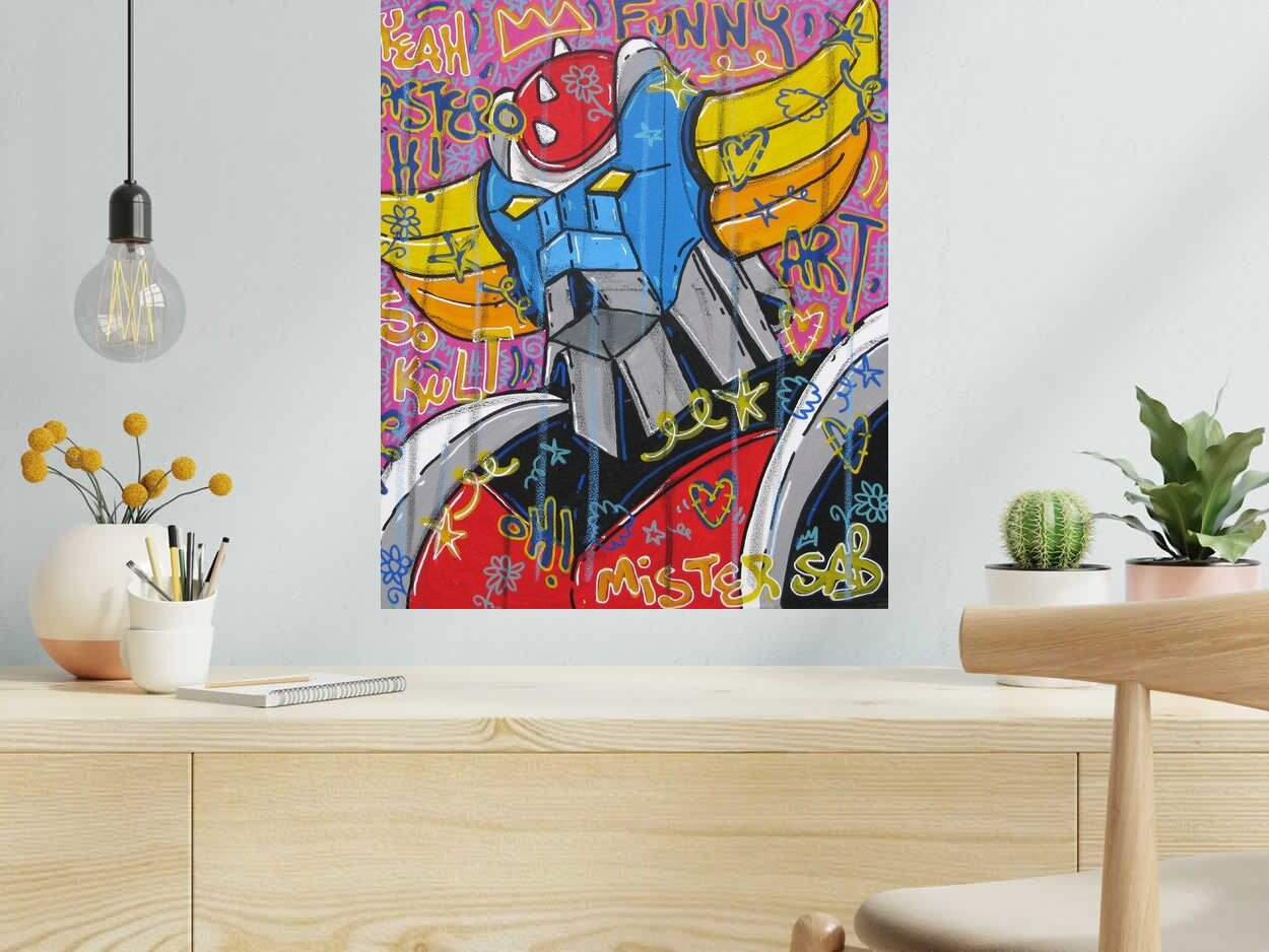 Tableau Astero H de RICO SAB dans un intérieur – 50 × 60 cm