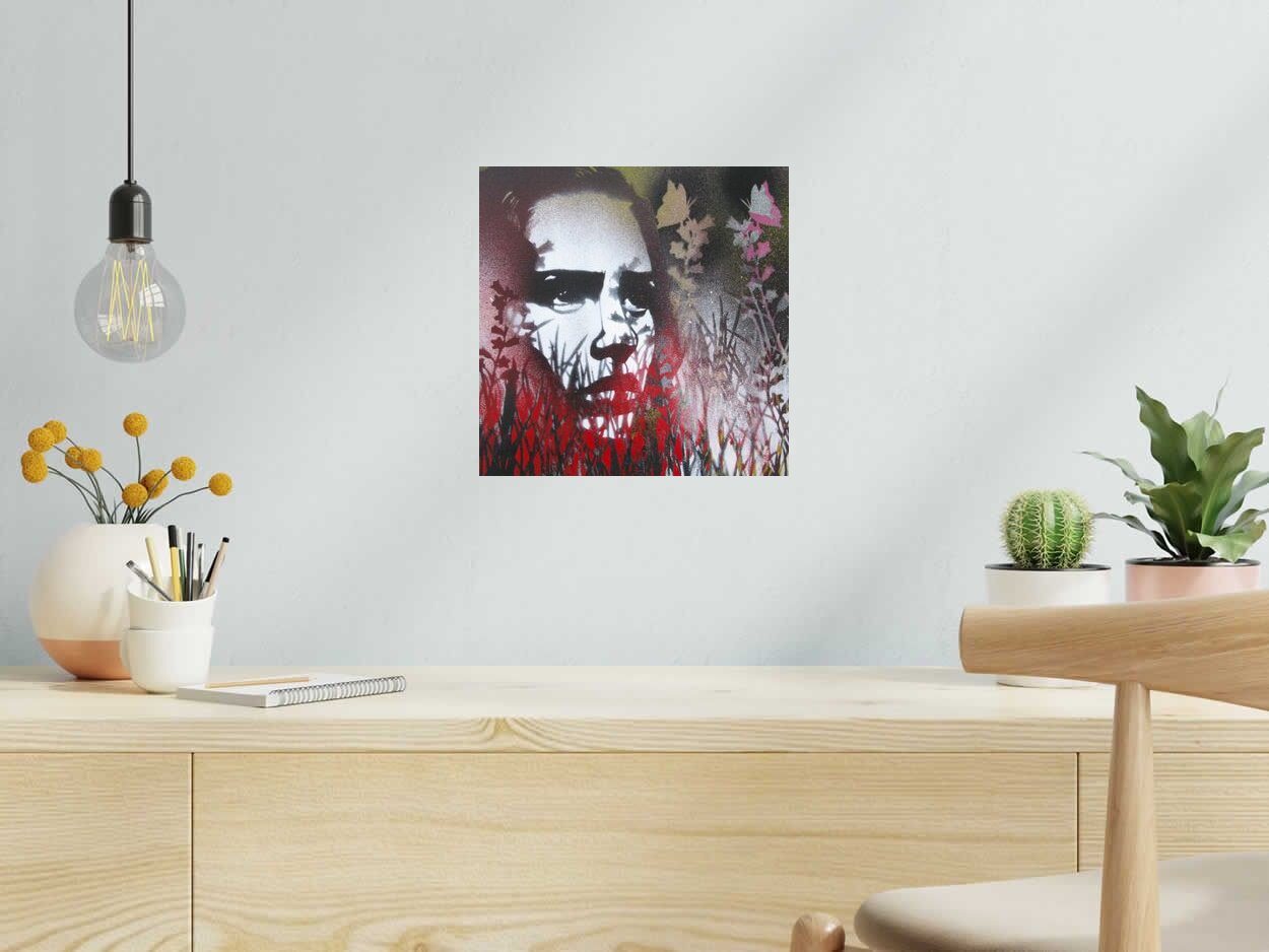 Tableau Louison de KARO TRASS dans un intérieur – 30 × 30 cm