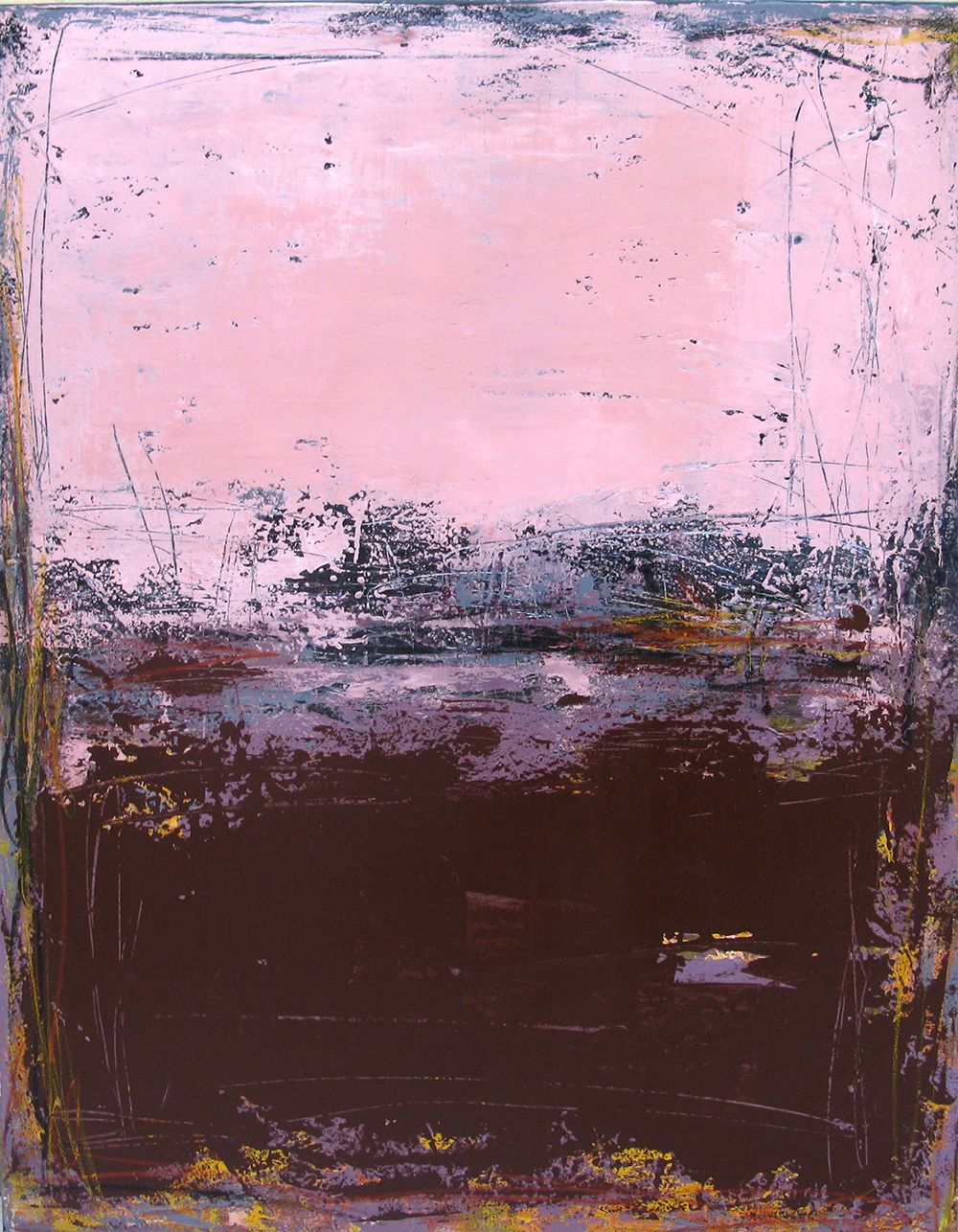 Tableau de TANIA CARRARA a pour titre CHERRY style abstrait dim : TANIA CARRARAprix:800