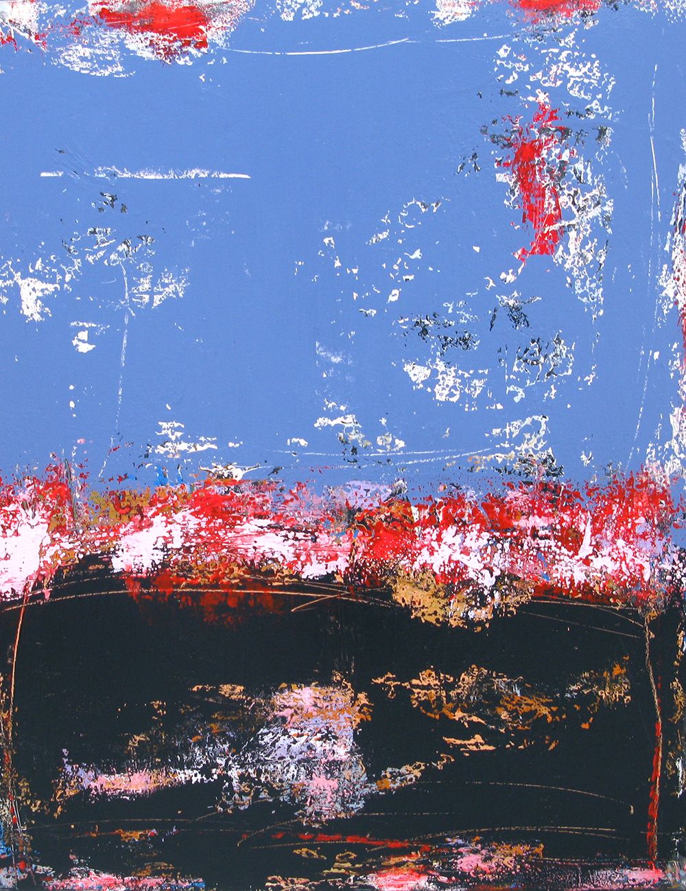 Tableau de TANIA CARRARA a pour titre PALMYRE style abstrait dim : TANIA CARRARAprix:950