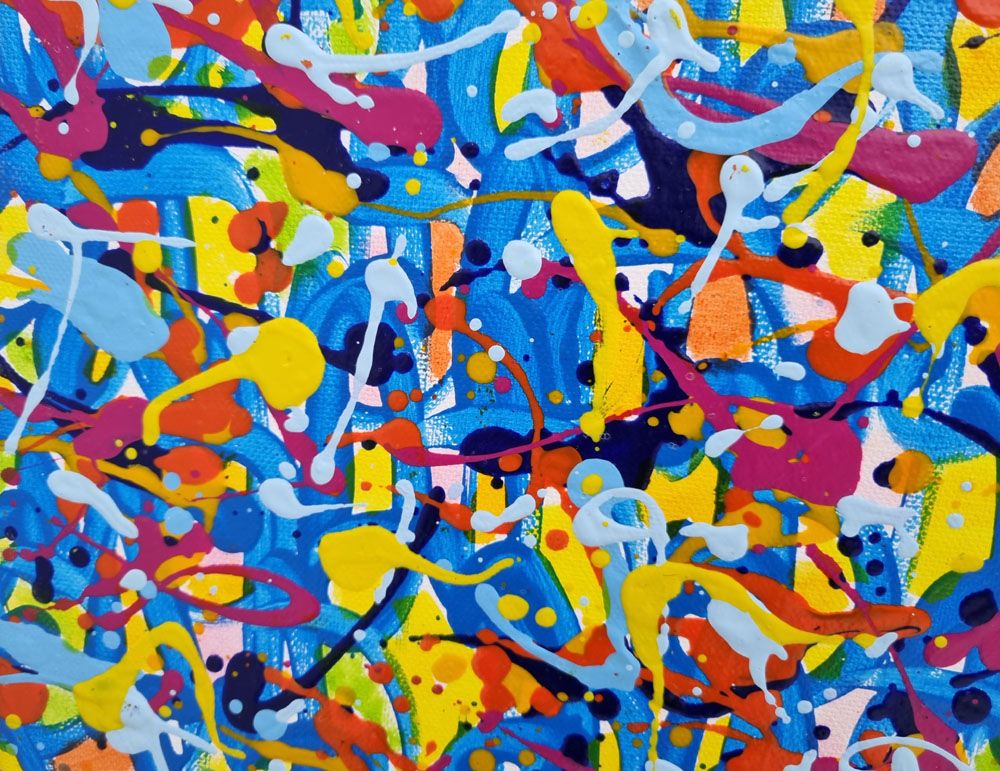 Tableau de STEPHANE RIME a pour titre NONAME D17 style abstrait dim : STEPHANE RIMEprix:190