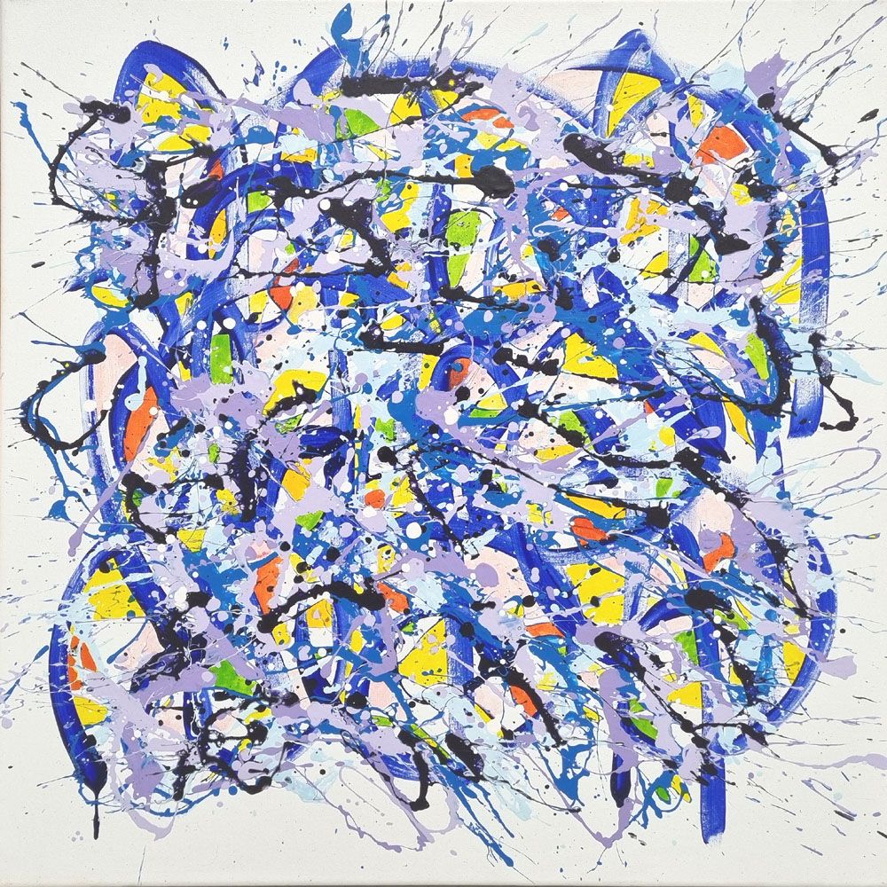 Tableau de STEPHANE RIME a pour titre NONAME D43 style abstrait dim : STEPHANE RIMEprix:590