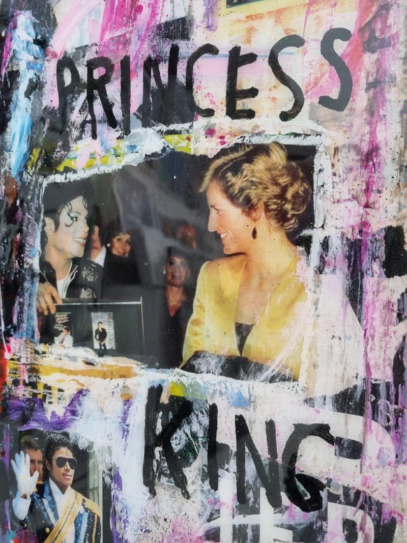 Tableau de THIERRY RASINE a pour titre Michael style street pop art, street art dim : THIERRY RASINEprix:1200