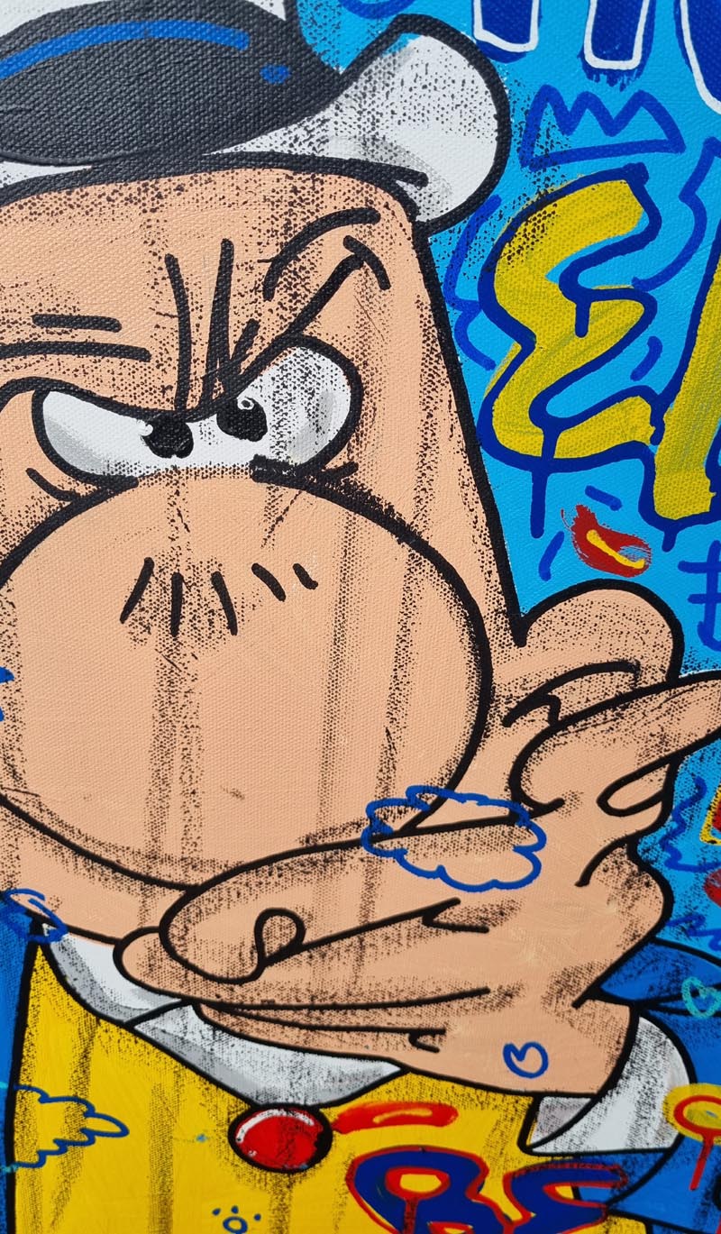Tableau de RICO SAB a pour titre KEEP CALM style street pop art, street art dim : RICO SABprix:320