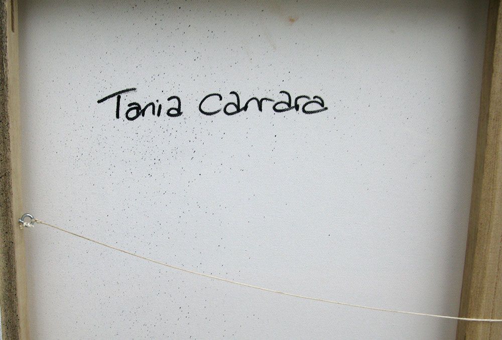 Tableau de TANIA CARRARA a pour titre NUANCES MAUVE style abstrait dim : TANIA CARRARAprix:750