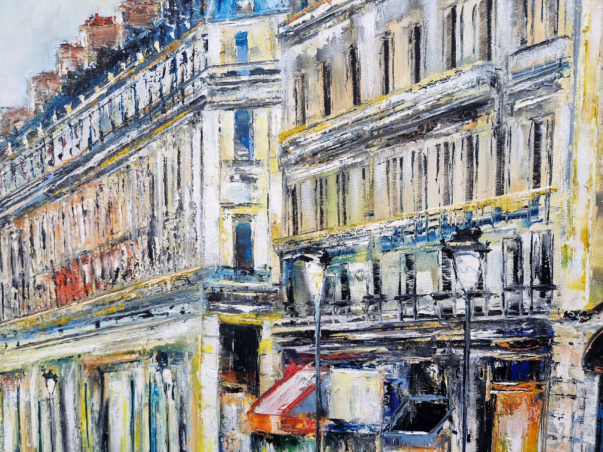 Tableau de PHIL a pour titre L'opéra. Paris style figuratif dim : PHILprix:1200