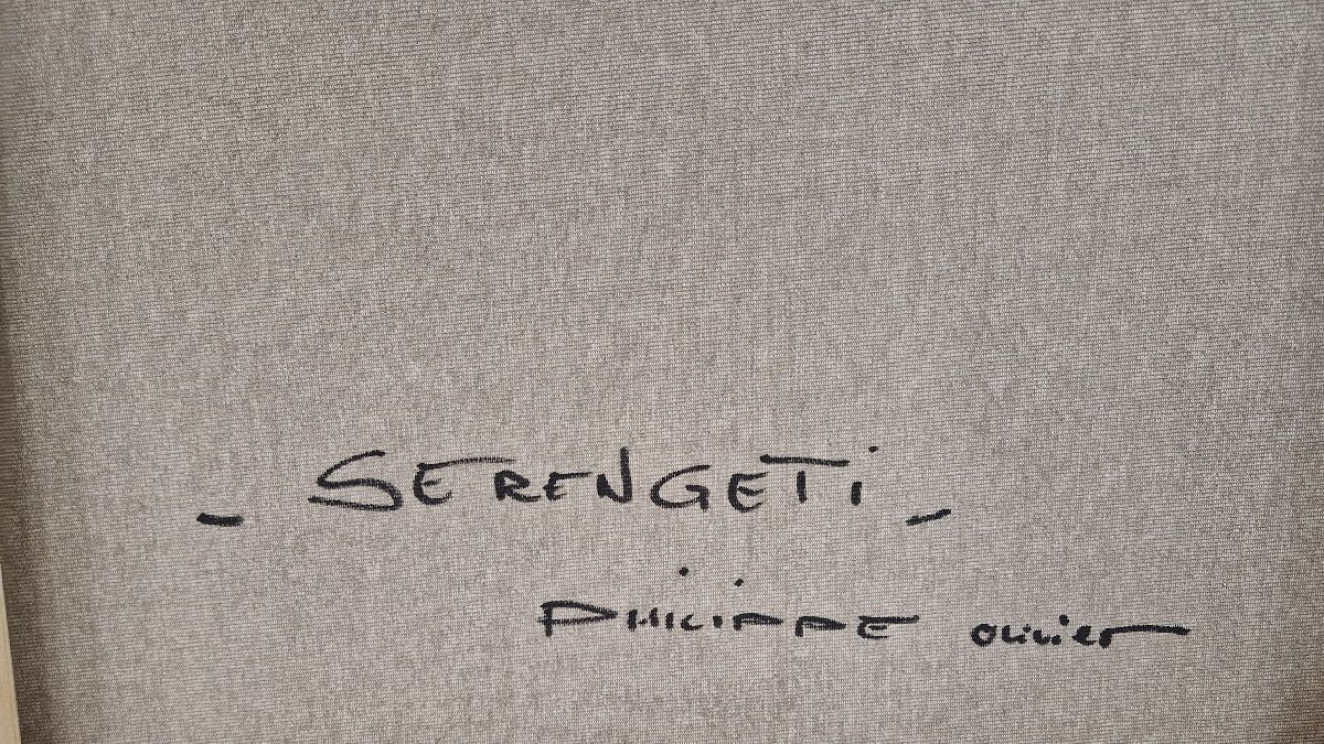 Tableau de Philippe Boliviera a pour titre Serengeti style figuratif dim : Philippe Bolivieraprix:850