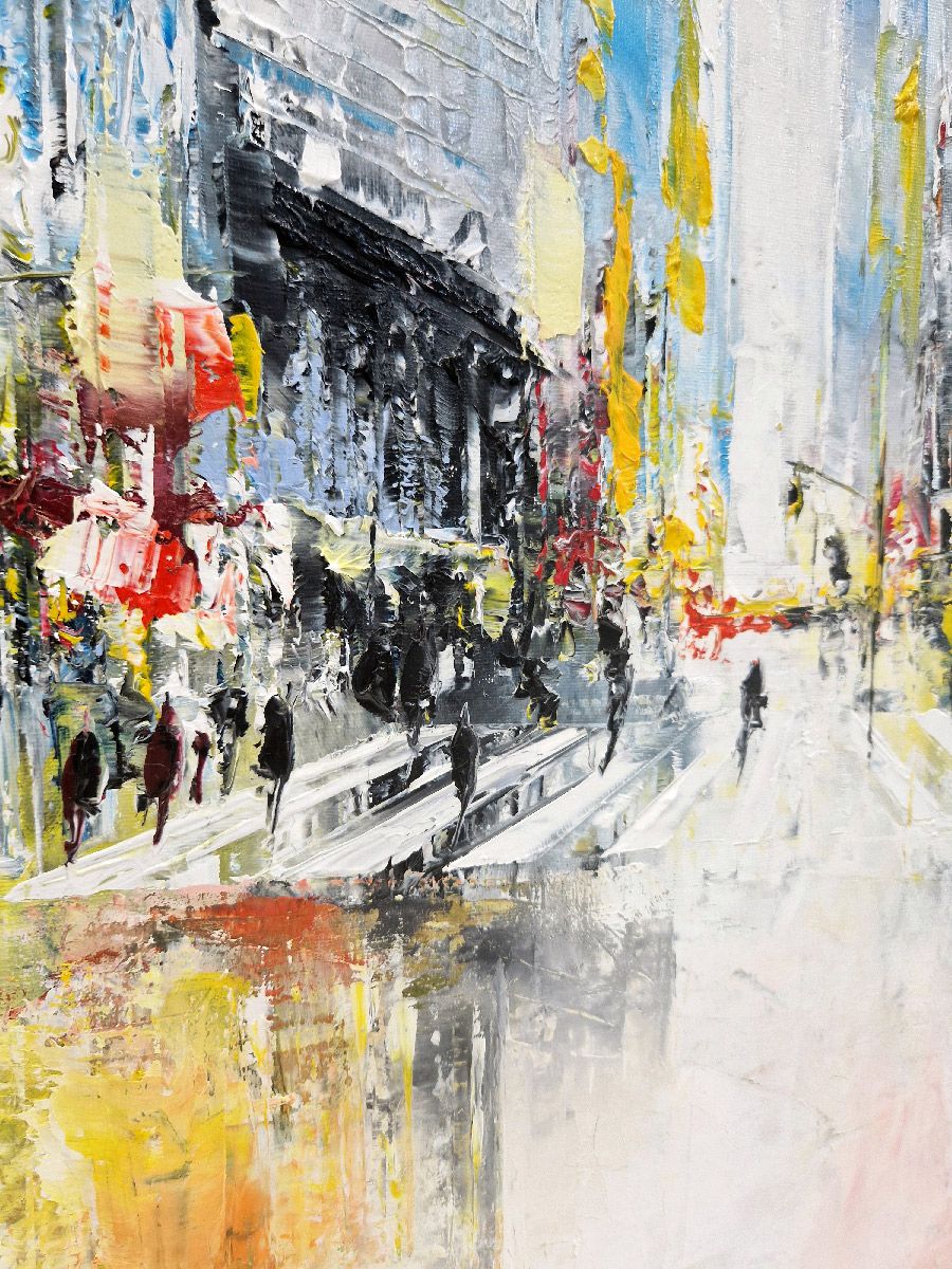 Tableau de PHIL a pour titre Avenue NY style figuratif dim : PHILprix:350
