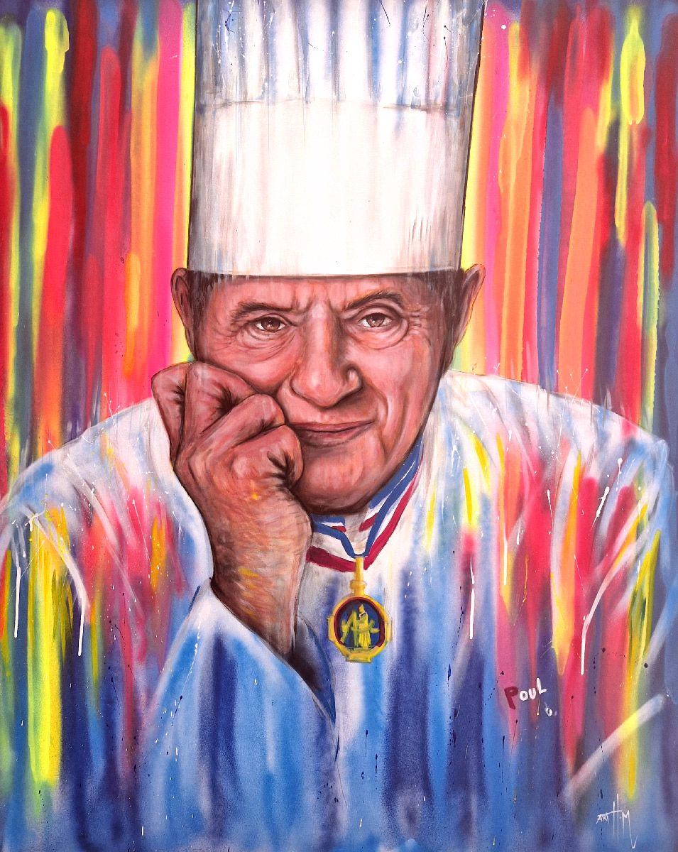 Tableau de ART HM a pour titre Chef Paul style figuratif, graphique dim : ART HMprix:1200