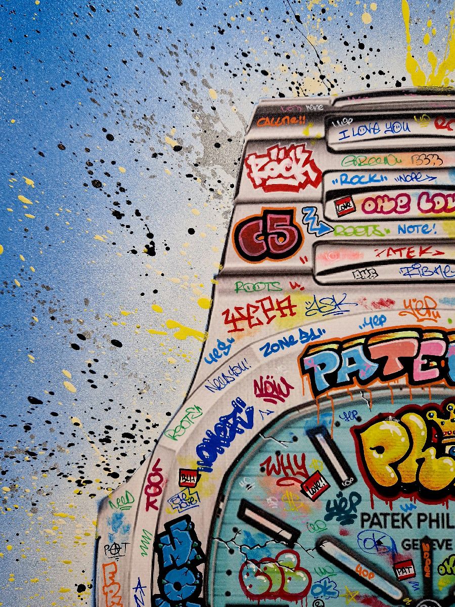Tableau de BLACH a pour titre Patek Philippe style street art dim : BLACHprix:1500