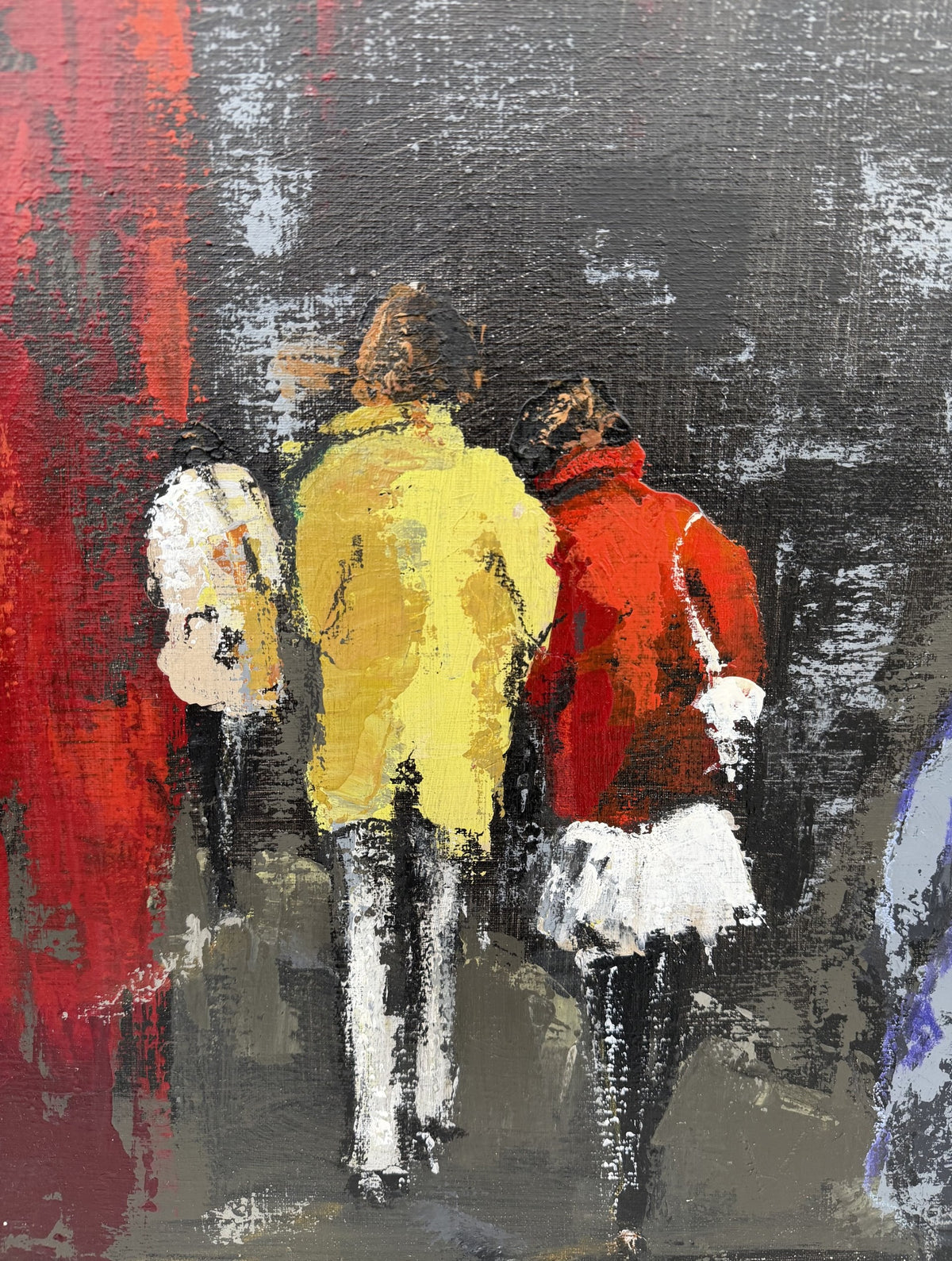 Toile ACTION 1 de KATE BAILEY dans un intérieur – 50 × 50 cm