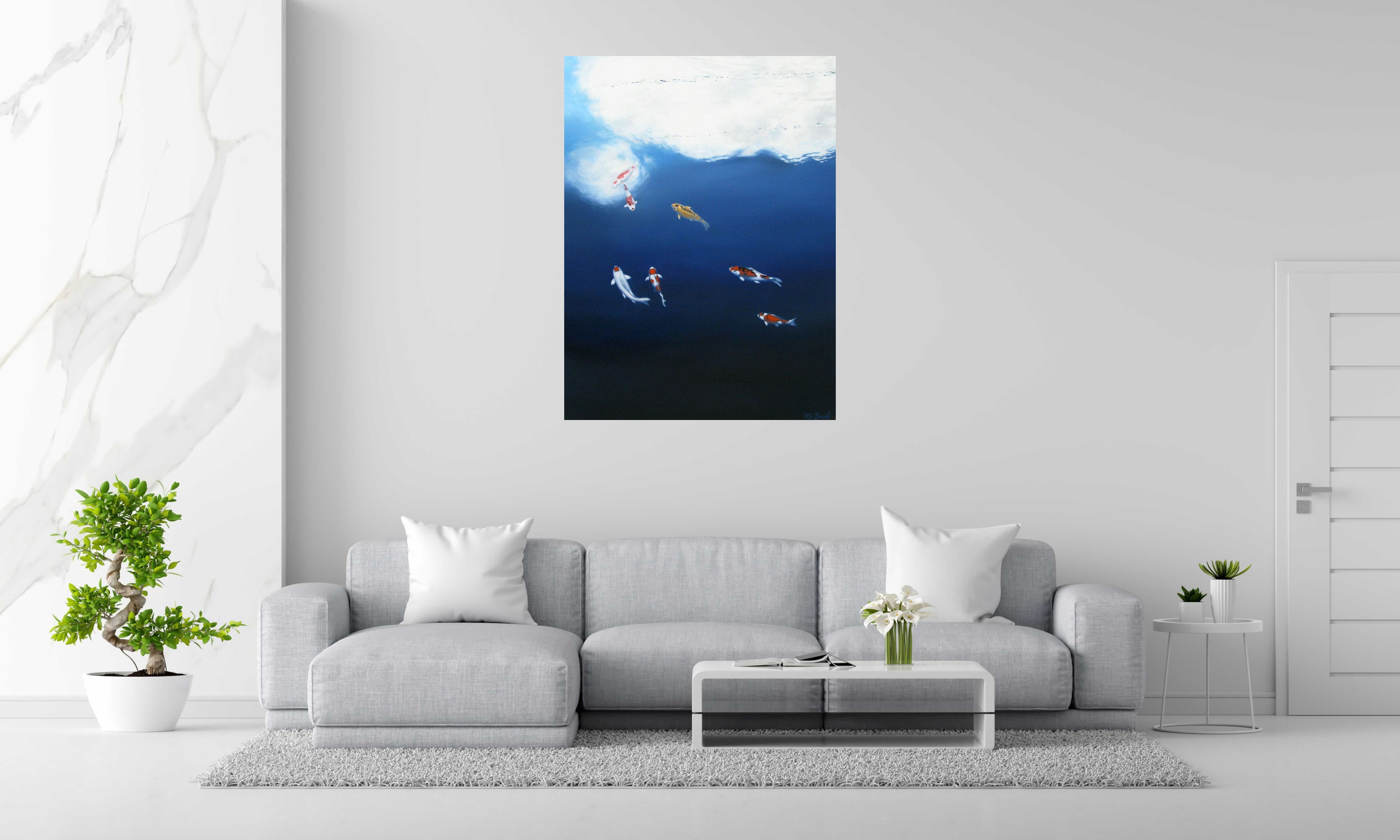 Toile LA DANSE XXI de ELISE BARAT dans un intérieur – 130 × 97 cm