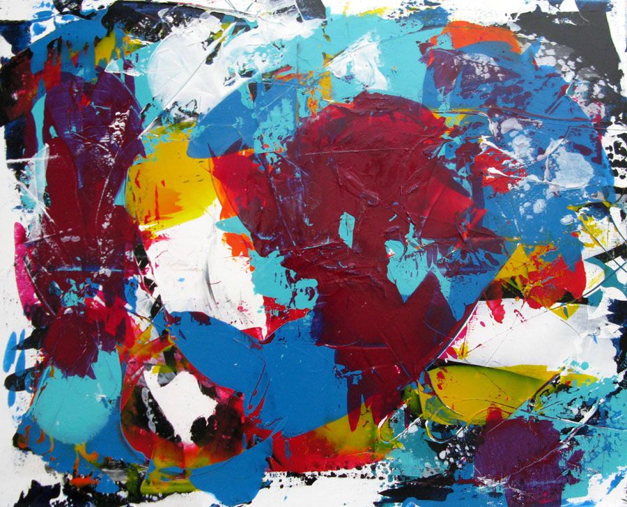 Toile grand format GRENADE ET CURAÇAO 2 – CELINE WEBER – 92 × 73 cm