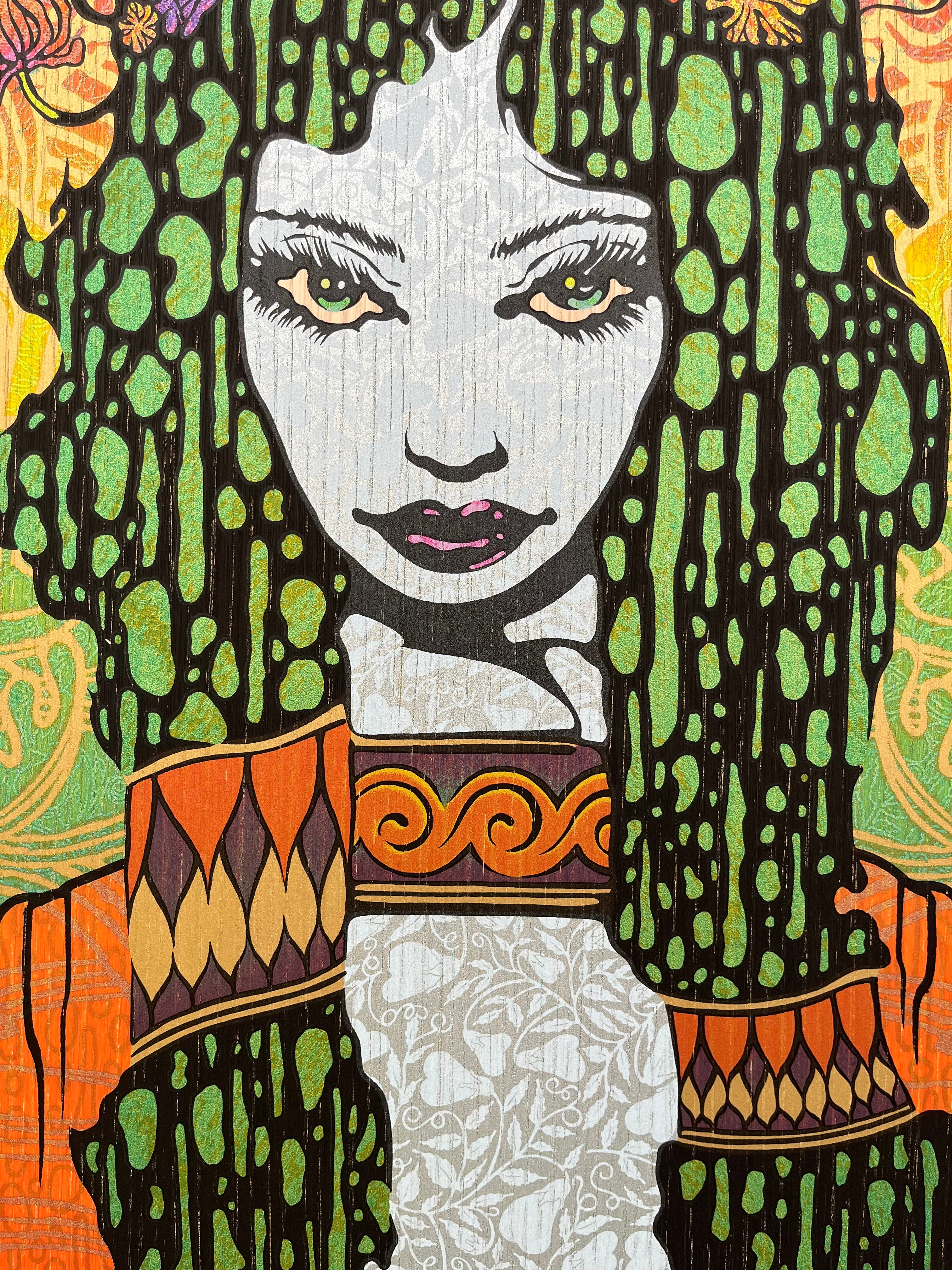 Toile SIREN wood panel de CHUCK SPERRY dans un intérieur – 83 × 44 cm