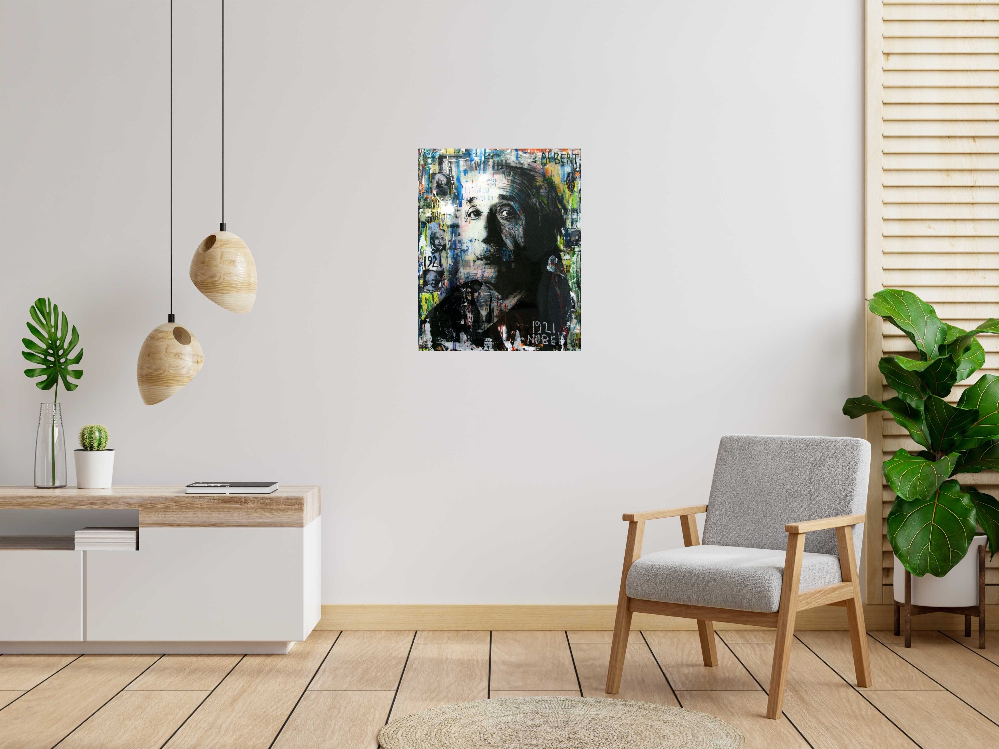 Toile ALBERT de THIERRY RASINE dans un intérieur – 81 × 65 cm