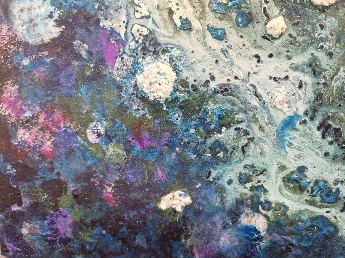 Tableau de Philippe Boliviera a pour titre Tropical depth (dyptique) style figuratif dim : Philippe Bolivieraprix:550