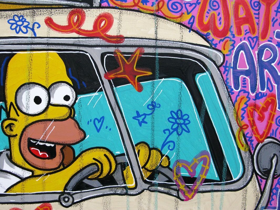 Tableau de RICO SAB a pour titre Van's life style street pop art, street art dim : RICO SABprix:950