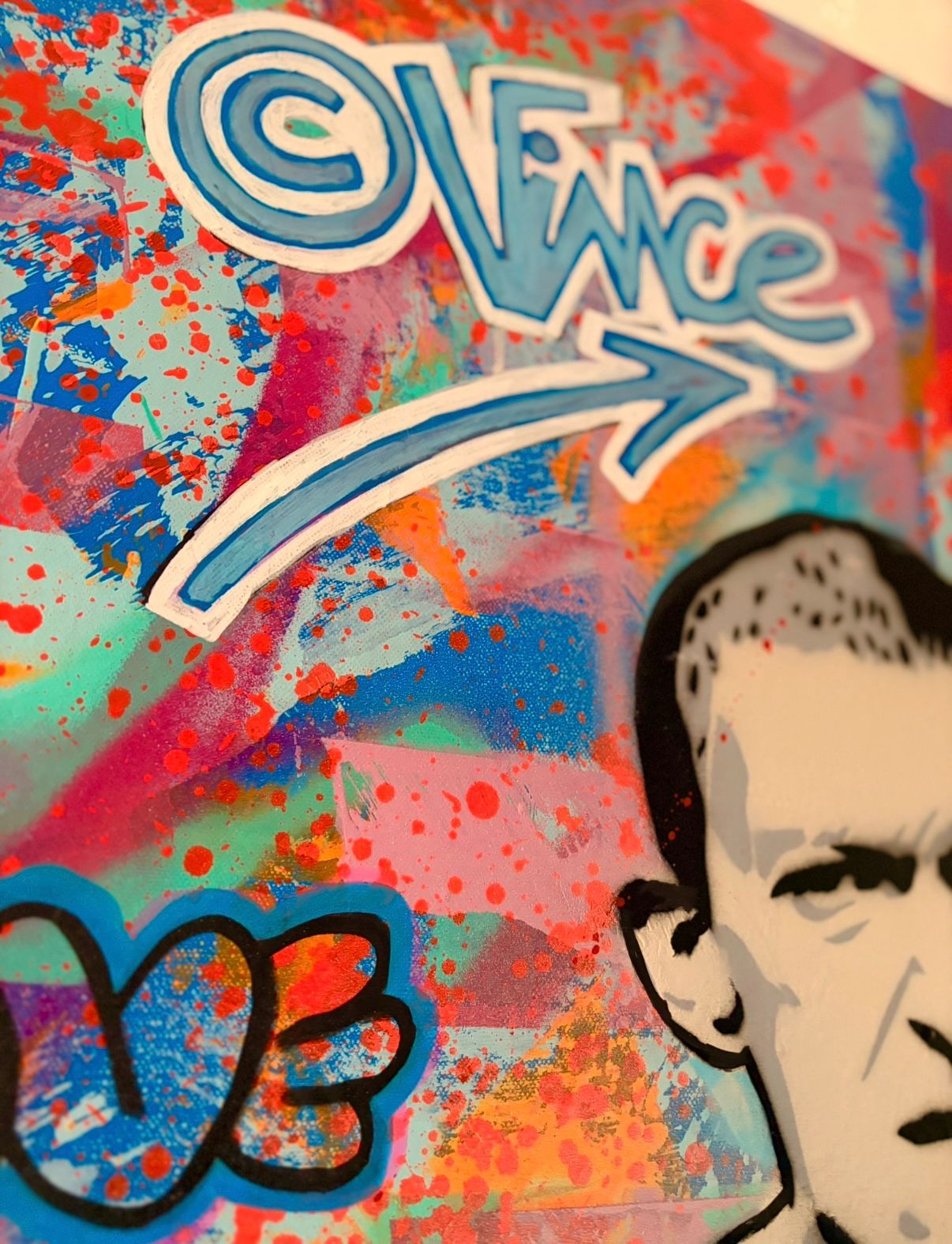 Tableau de SARA CHELOU a pour titre Vince style street pop art dim : SARA CHELOUprix:890