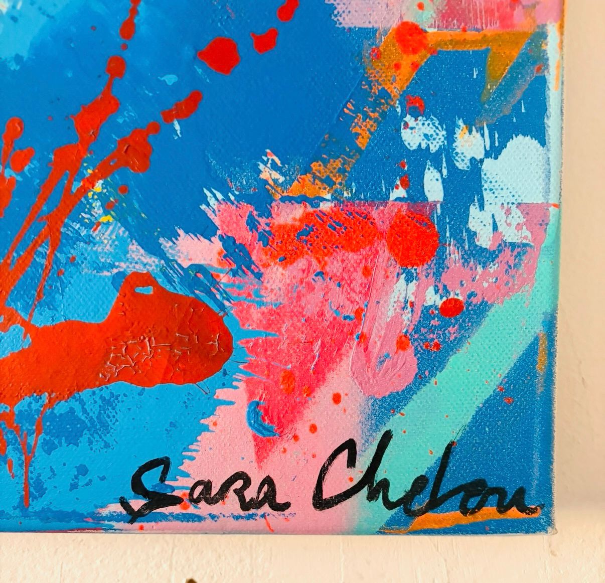 Tableau de SARA CHELOU a pour titre Vince style street pop art dim : SARA CHELOUprix:890