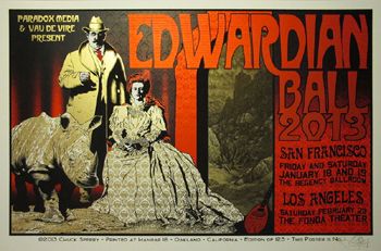 Editions d'art de CHUCK SPERRY a pour titre EDWARDIAN BALL (RHINO) style figuratif dim : CHUCK SPERRYprix:100