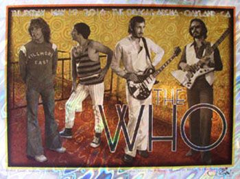 Editions d'art de CHUCK SPERRY a pour titre THE WHO OAKLAND (LAVA FOIL) style figuratif dim : CHUCK SPERRYprix:500