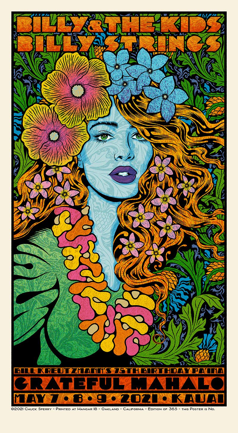 Editions d'art de CHUCK SPERRY a pour titre  GRATEFUL MAHALO REGULAR style figuratif dim : CHUCK SPERRYprix:750