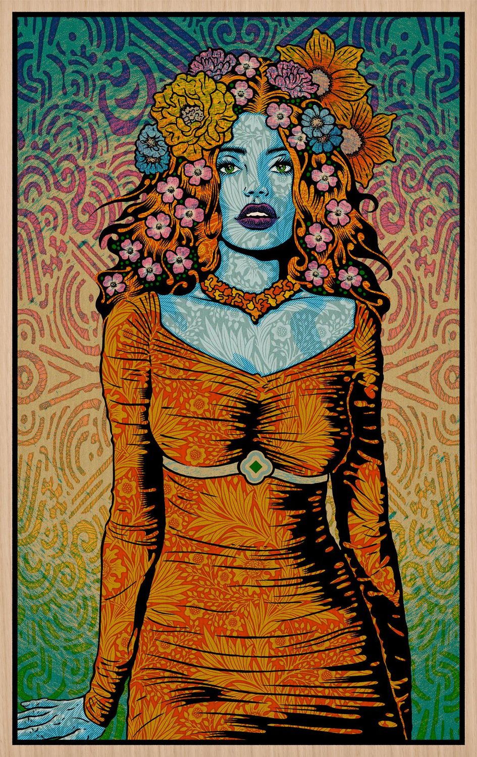 Editions d'art de CHUCK SPERRY a pour titre  JUNO WOOD PANEL style figuratif dim : CHUCK SPERRYprix:3400