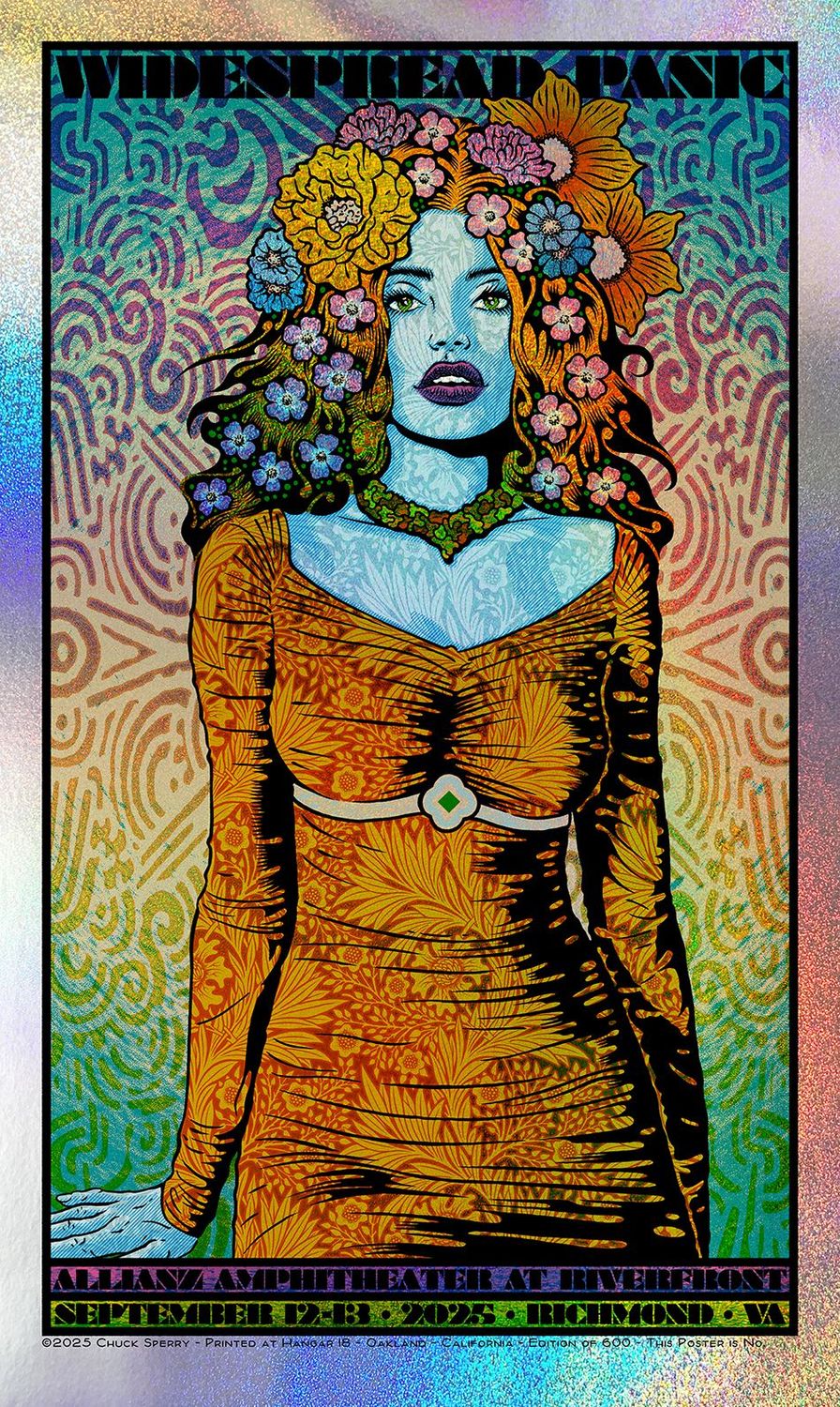 Editions d'art de CHUCK SPERRY a pour titre  JUNO, WIDSPREAD PANIC SPARKLE AP style expo chuck dim : CHUCK SPERRYprix:800