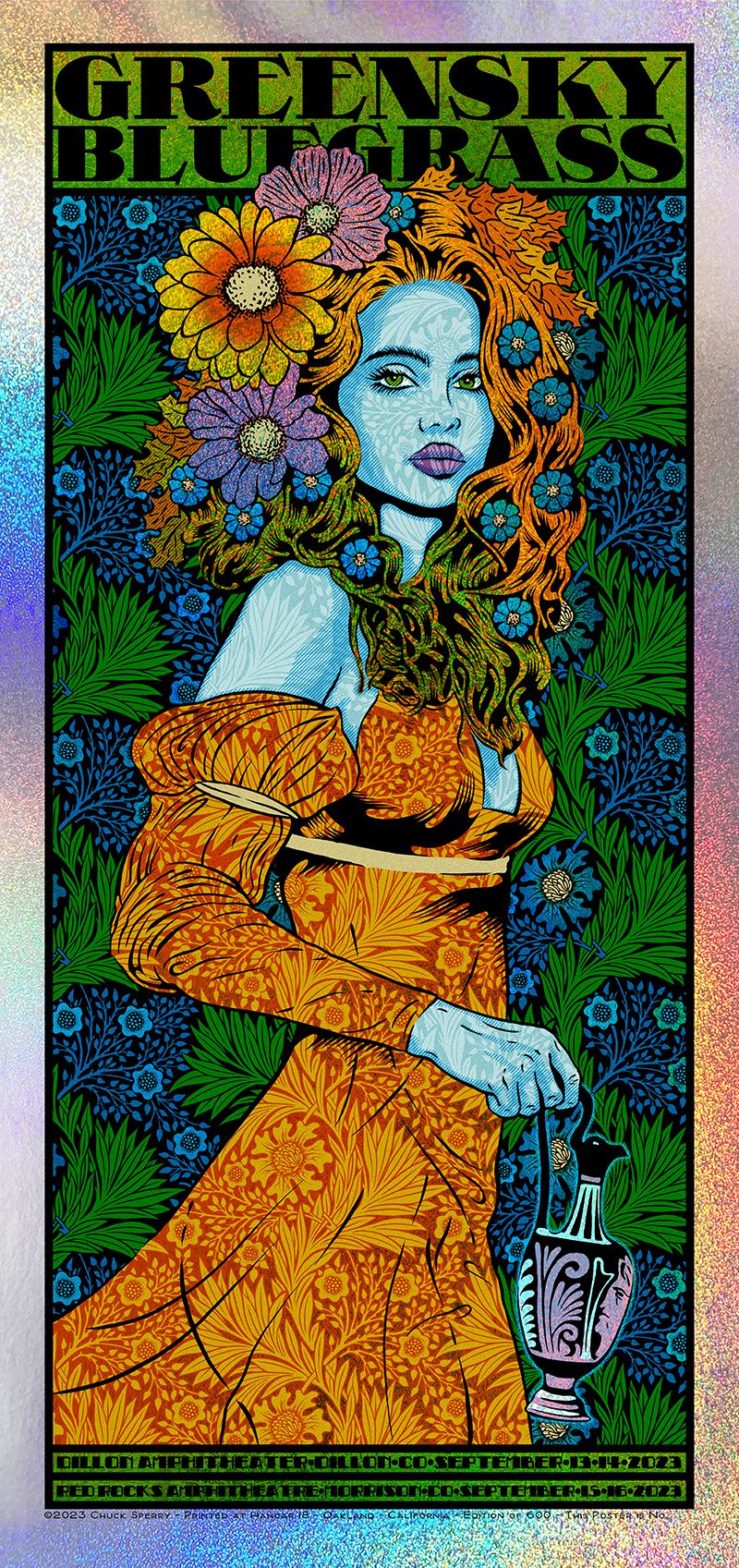 Editions d'art de CHUCK SPERRY a pour titre  GREENSKY BLUEGRASS MYSTIC SPARKLE style figuratif dim : CHUCK SPERRYprix:1000