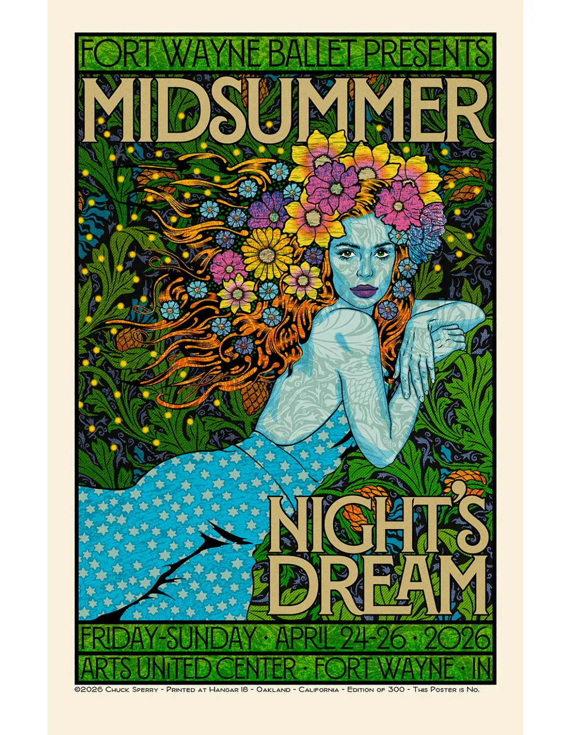 Editions d'art de CHUCK SPERRY a pour titre  MIDSUMMER NIGHT'S DREAM REGULAR AP style expo chuck dim : CHUCK SPERRYprix:200
