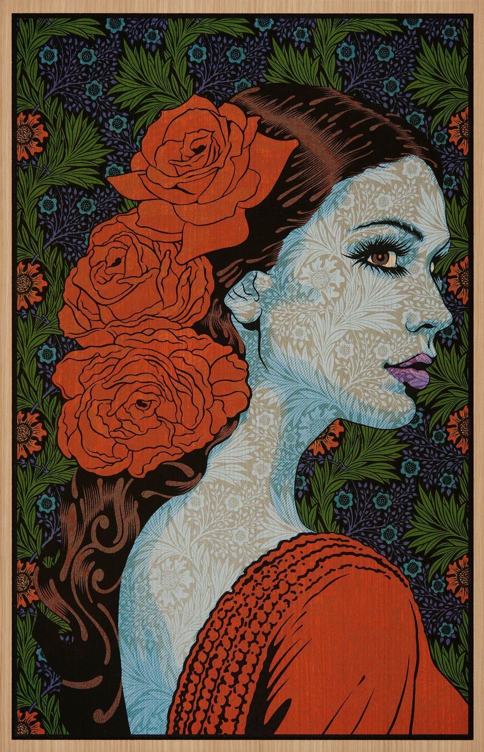 Editions d'art de CHUCK SPERRY a pour titre  MEDEA WOOD PANEL AP style expo chuck dim : CHUCK SPERRYprix:4250