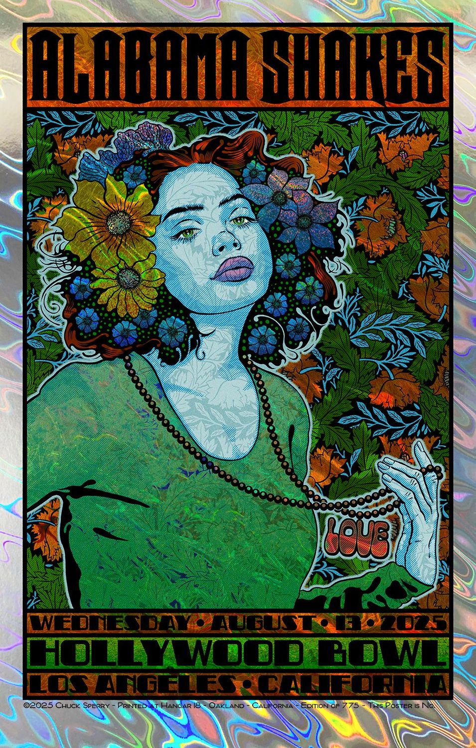 Editions d'art de CHUCK SPERRY a pour titre  ALABAMA SHAKES ,LAVA, AP style expo chuck dim : CHUCK SPERRYprix:200