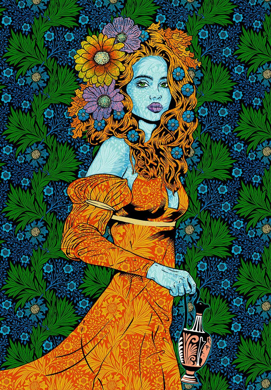Editions d'art de CHUCK SPERRY a pour titre  The Mystic Blotter AP style expo chuck dim : CHUCK SPERRYprix:150