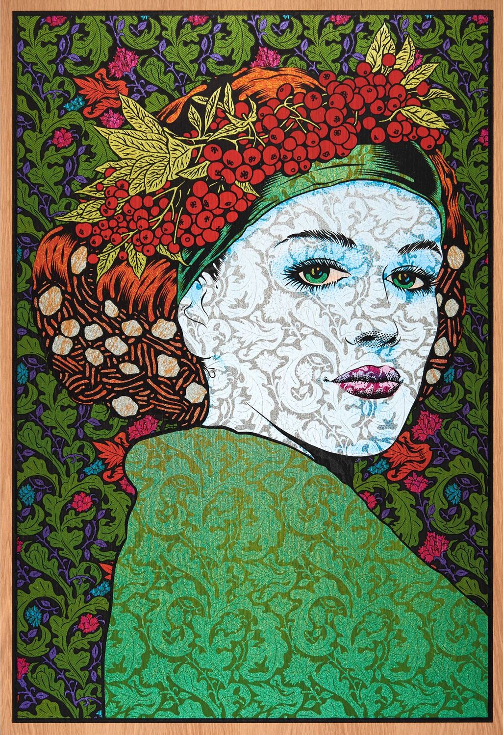 Editions d'art de CHUCK SPERRY a pour titre  THE SPHINX WOOD PANEL AP style expo chuck dim : CHUCK SPERRYprix:2150
