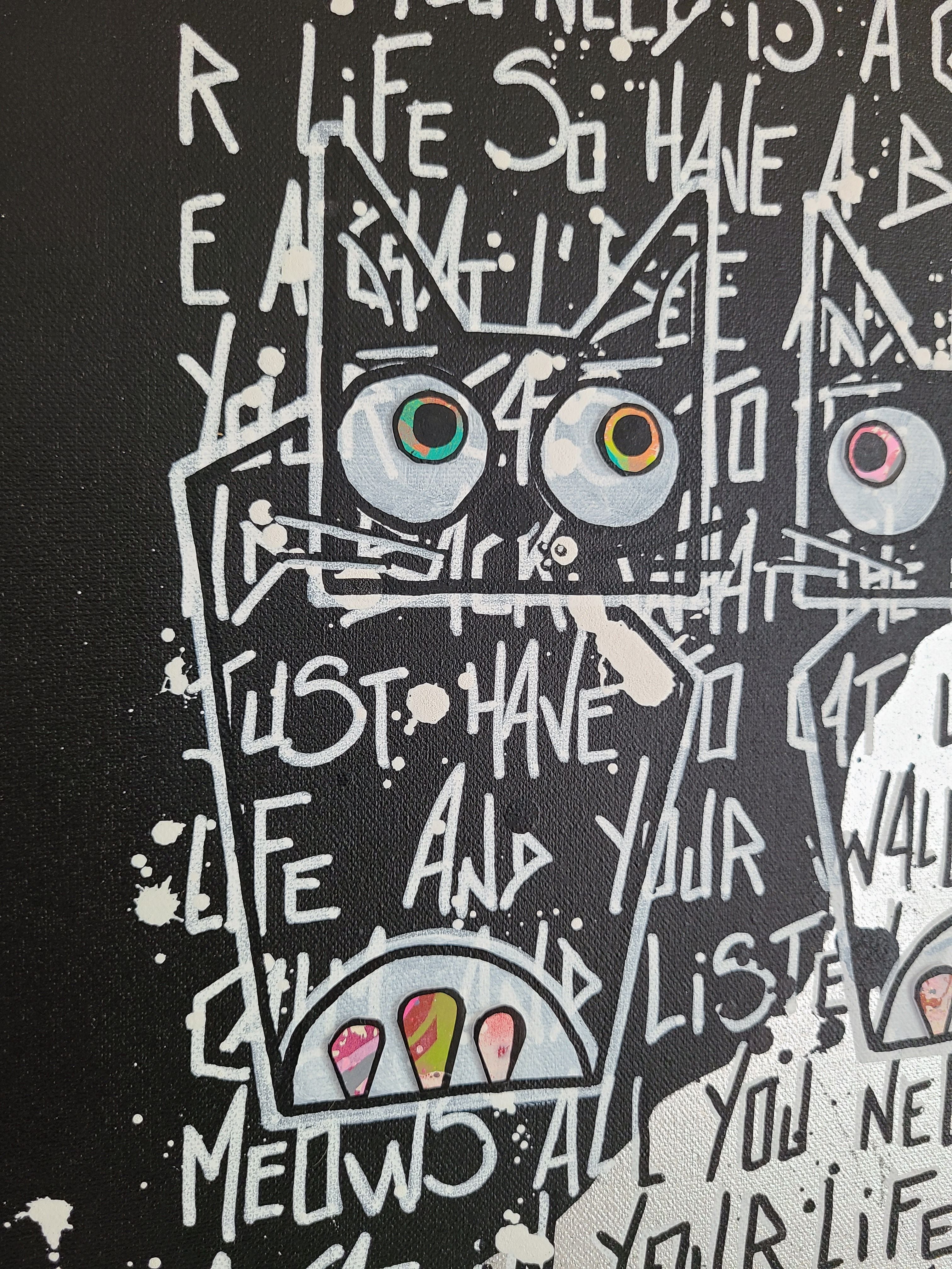 Tableau de Stephanie Godann a pour titre  Infinity and beyond, my love style street art dim : Stephanie Godannprix:460