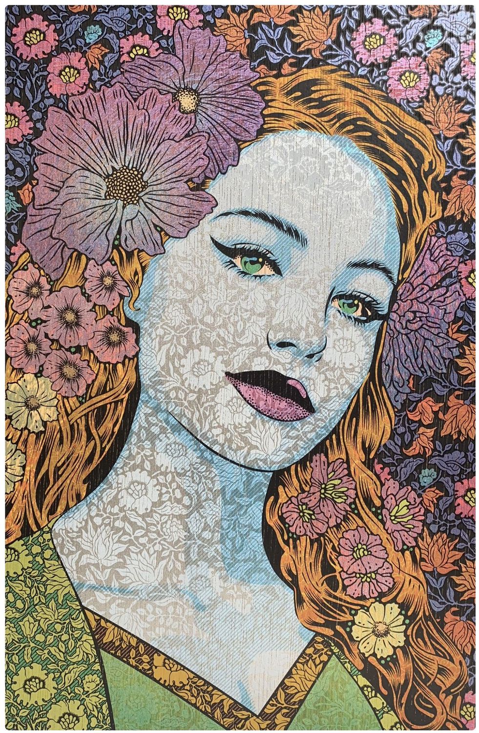 Editions d'art de CHUCK SPERRY a pour titre  Astraea WOOD PANEL style expo chuck dim : CHUCK SPERRYprix:2150