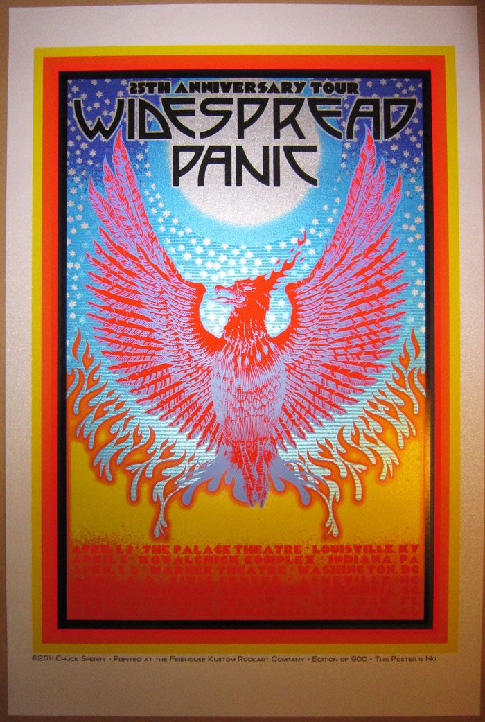 Editions d'art de CHUCK SPERRY a pour titre  WIDESPREAD PANIC style figuratif dim : CHUCK SPERRYprix:750