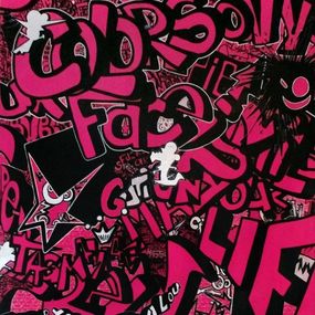 Tableau de GUTI a pour titre  Complexcity style graffiti, street art dim : GUTIprix:1400