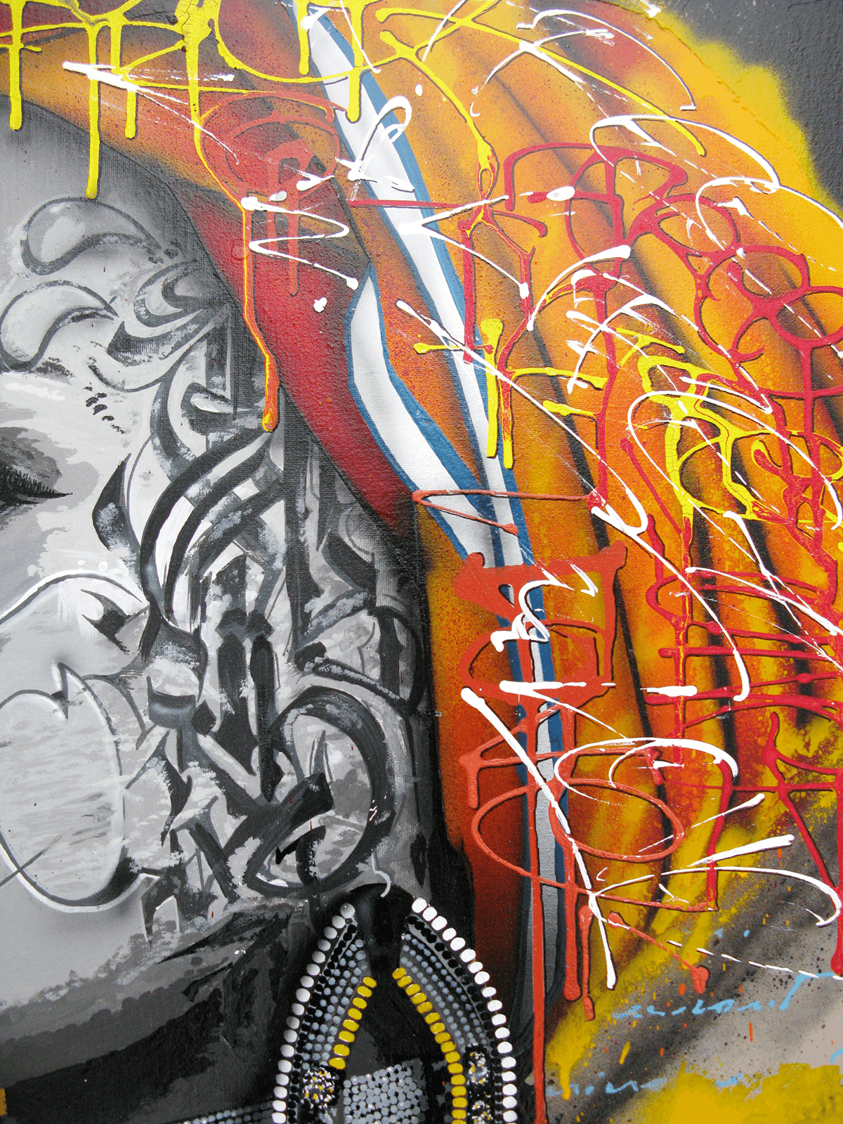 Tableau de JUG a pour titre  Salama Cali style street pop art, street art dim : JUGprix:900