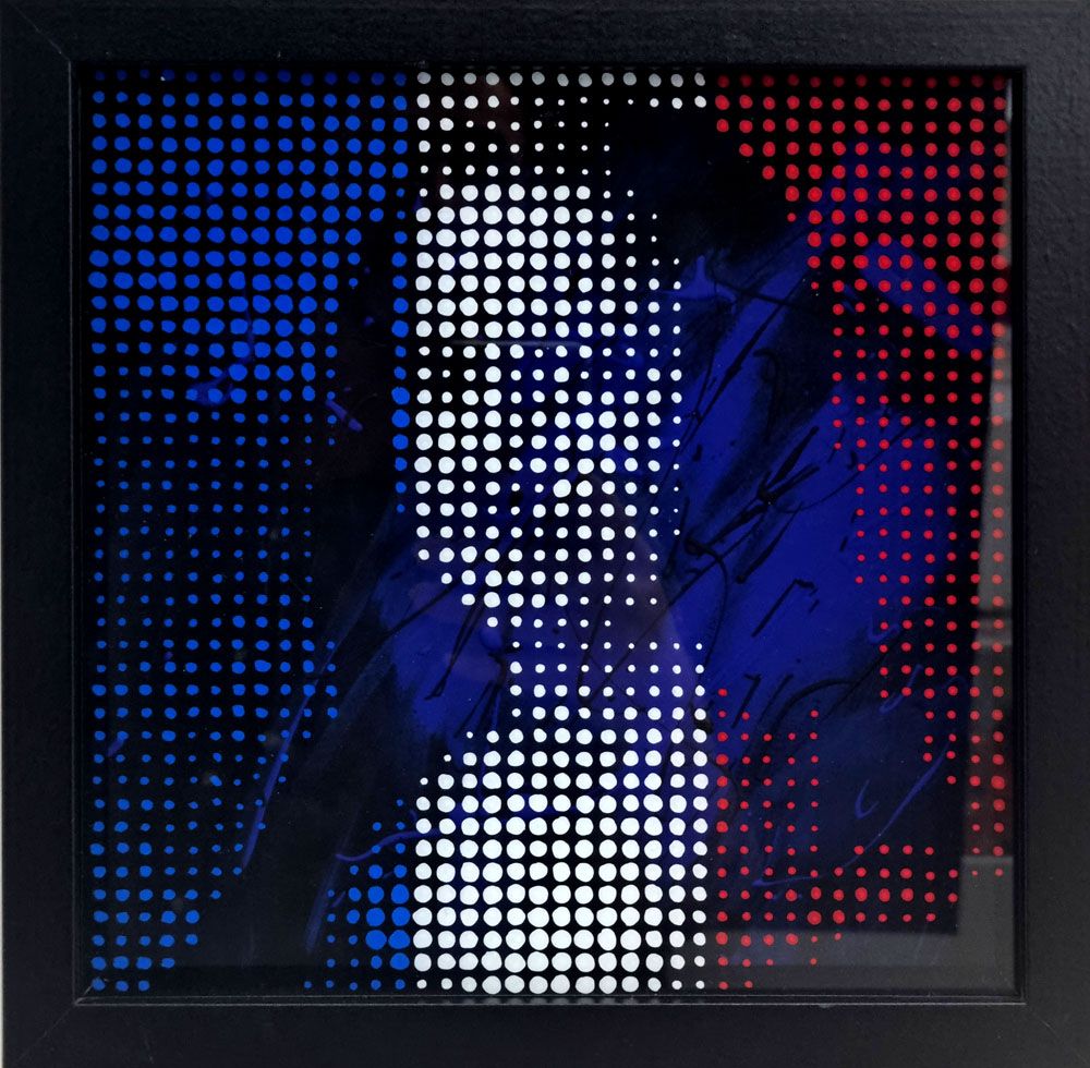 Tableau de WAWAPOD a pour titre  MONA LISA FRANCE 3D style street pop art, graphique dim : WAWAPODprix:220