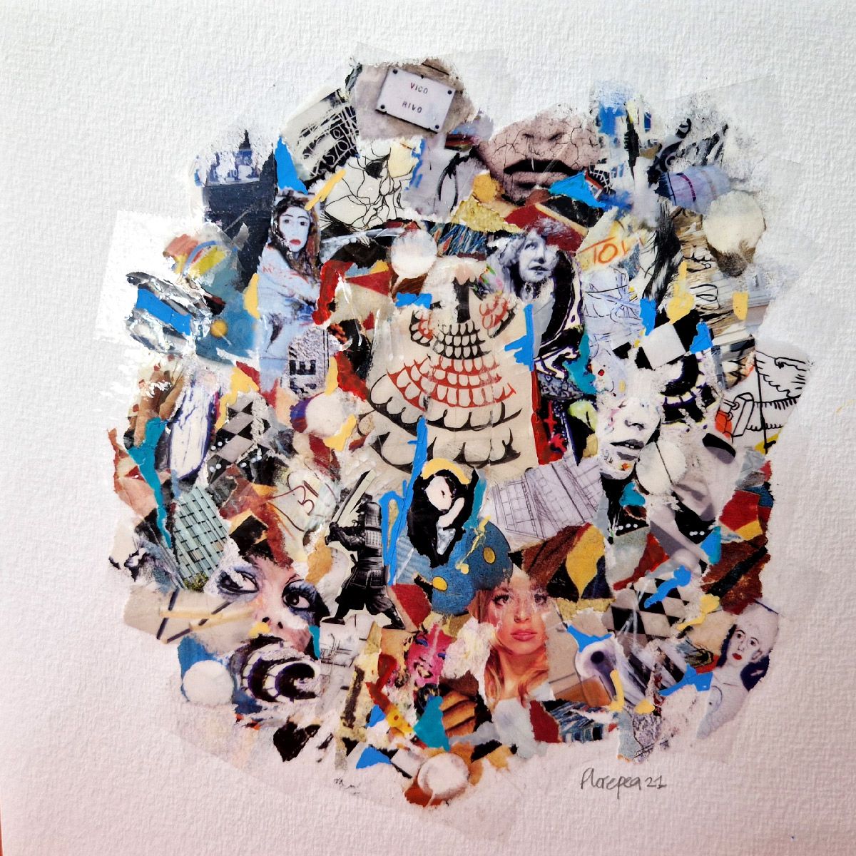 Editions d'art de FLOREPEA a pour titre  La Robe style street art, graphique dim : FLOREPEAprix:100