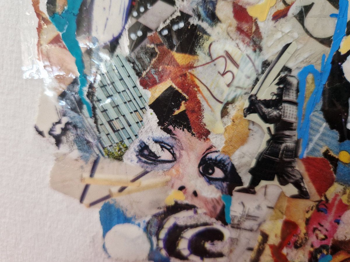 Editions d'art de FLOREPEA a pour titre  La Robe style street art, graphique dim : FLOREPEAprix:100