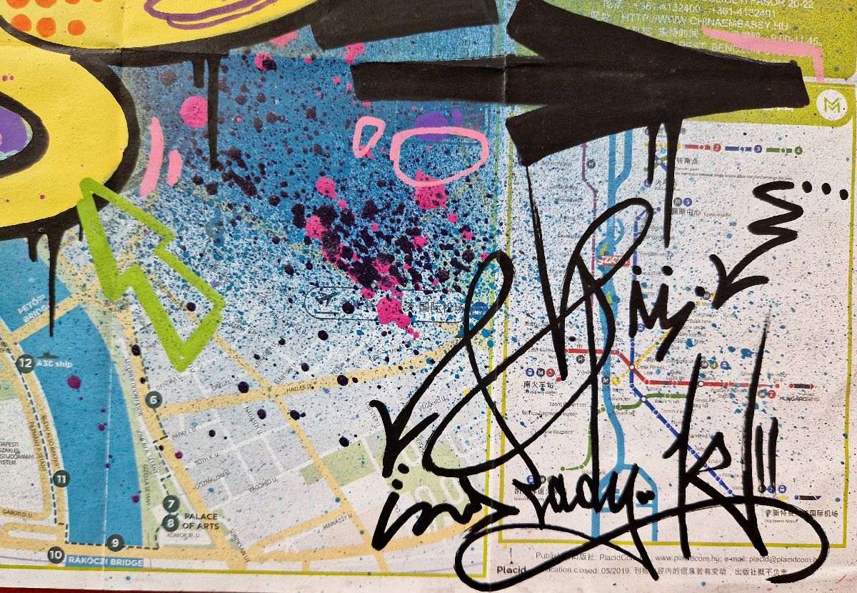 Dessin de LADY K a pour titre  LADY K  LOVE (Chine) style graffiti, street art dim : LADY Kprix:400