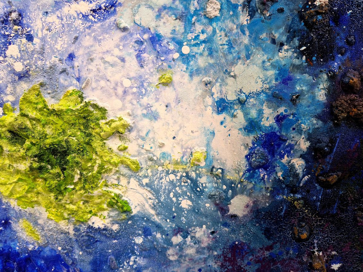 Tableau de Philippe Boliviera a pour titre  Tinos style abstrait dim : Philippe Bolivieraprix:700