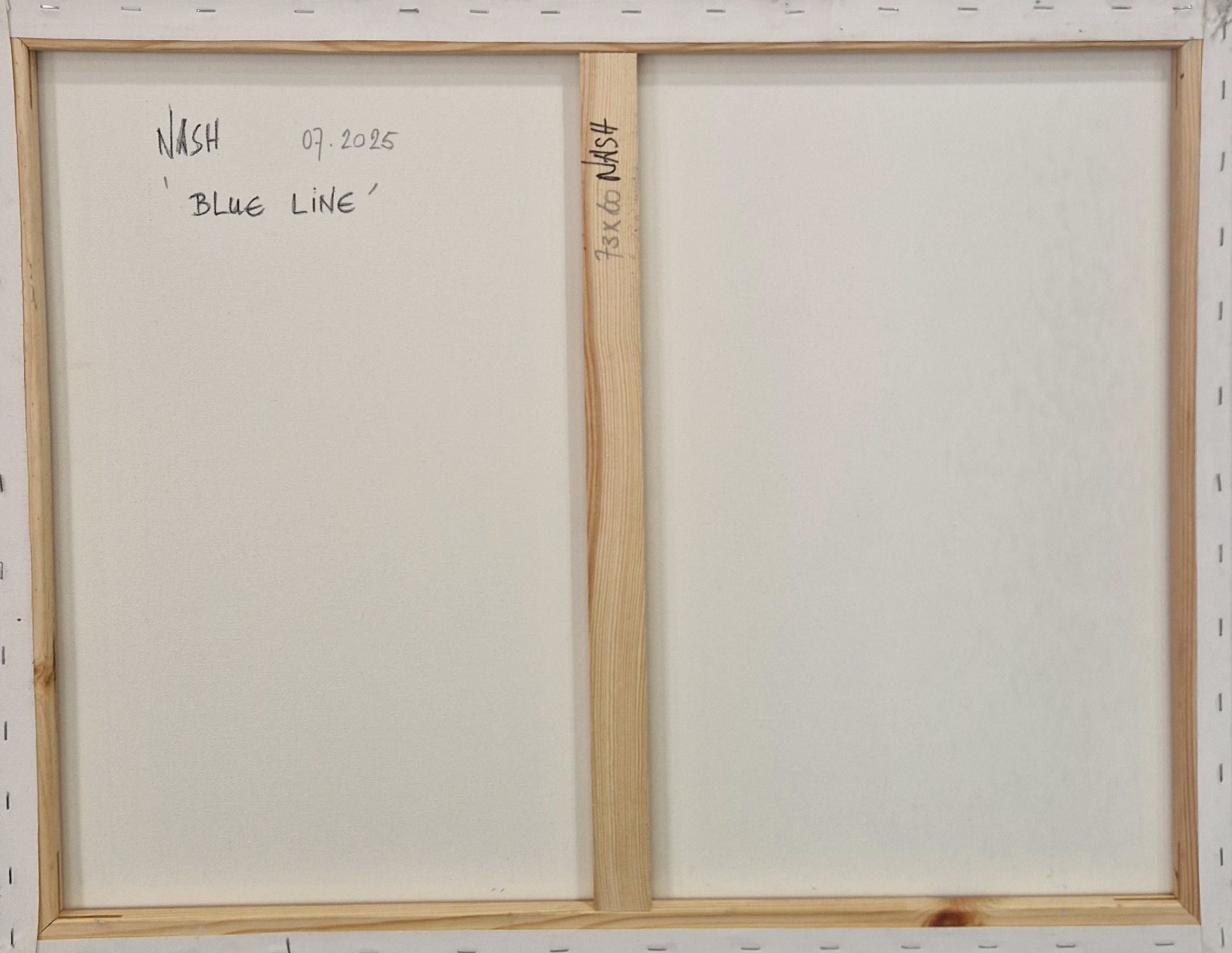 Tableau de NASH a pour titre  Blue Line style abstrait dim : NASHprix:600