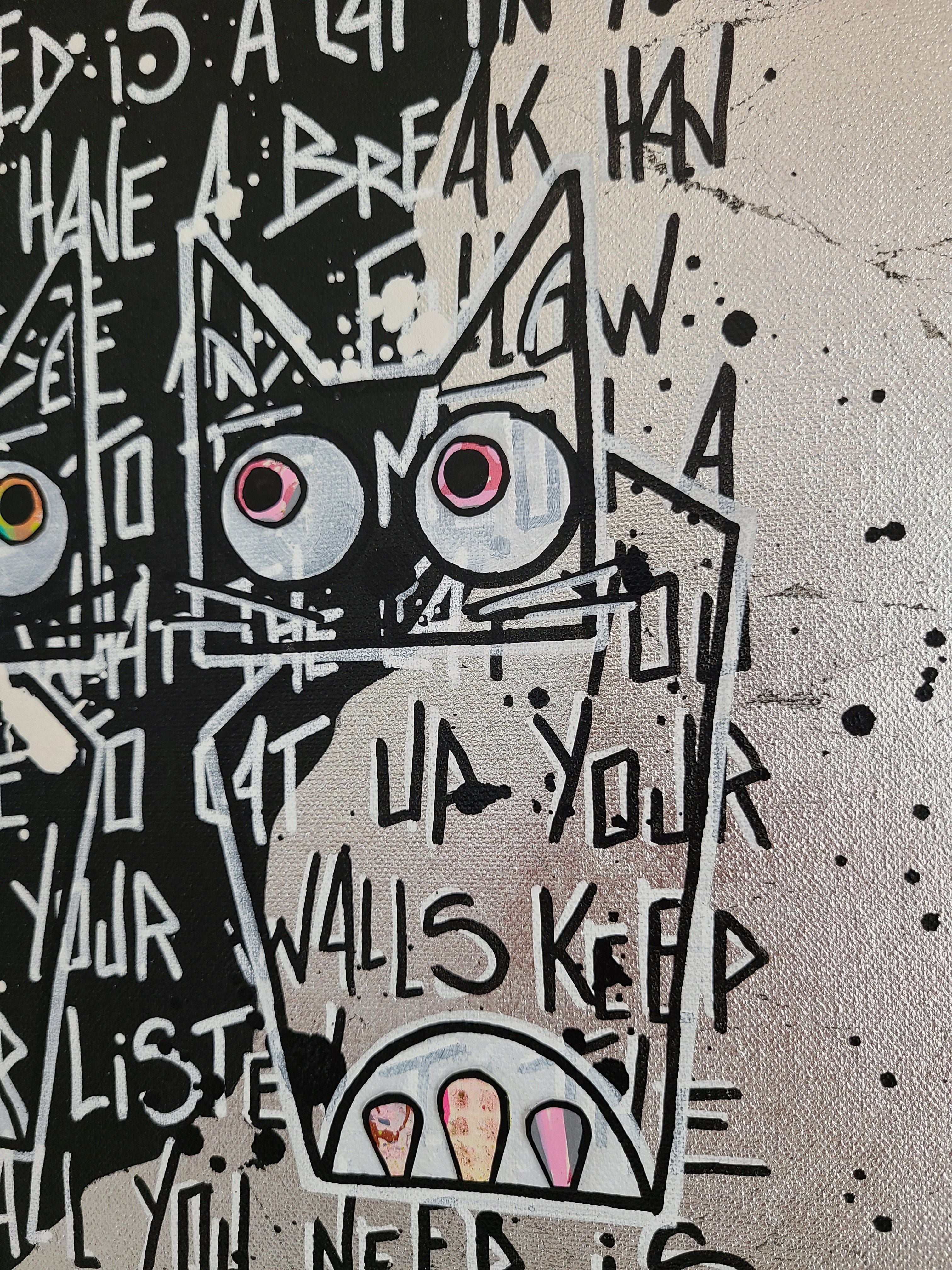 Tableau de Stephanie Godann a pour titre  Infinity and beyond, my love style street art dim : Stephanie Godannprix:460