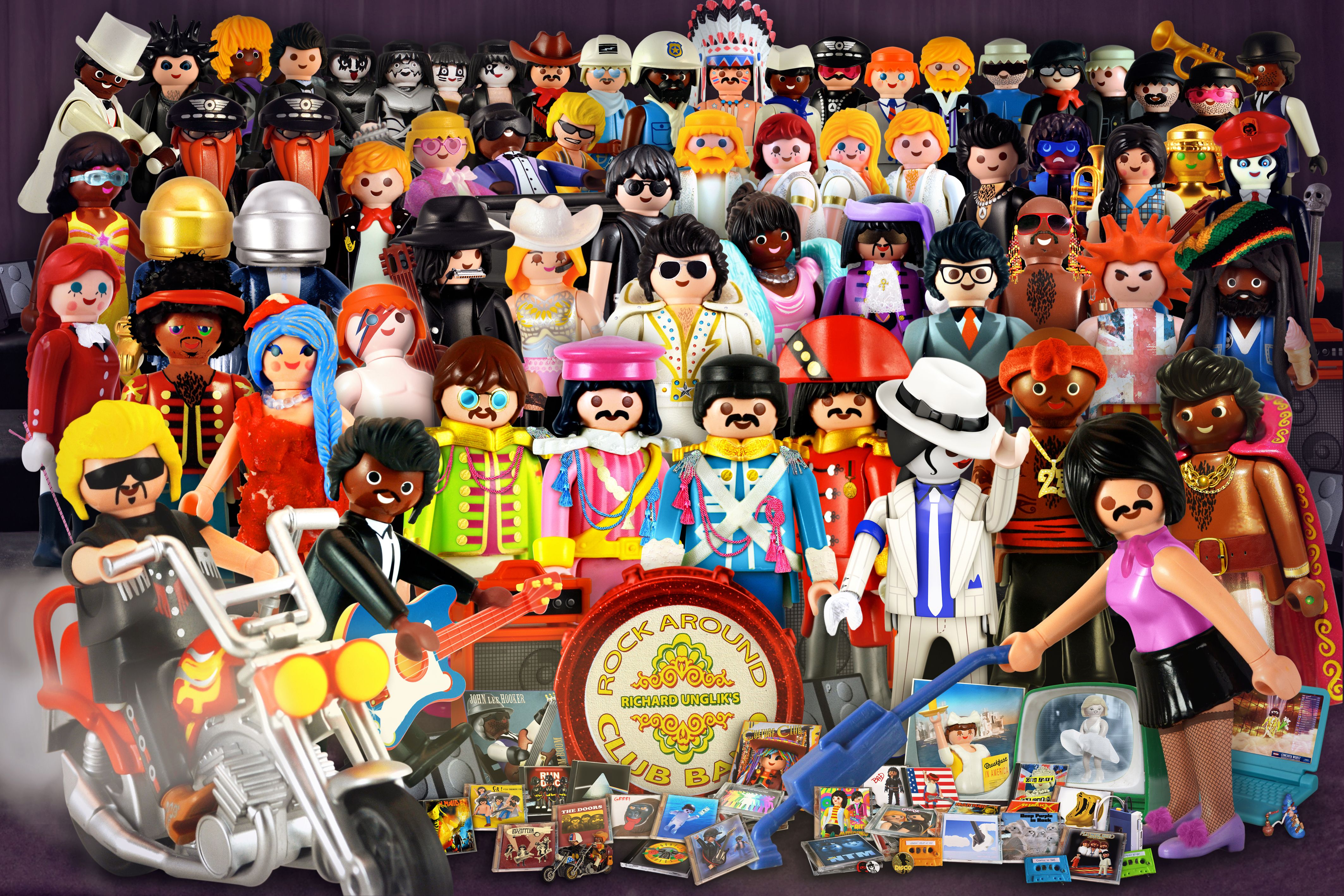 Photo de RICHARD UNGLIK a pour titre  ROCK AROUND style street pop art dim : RICHARD UNGLIKprix:60